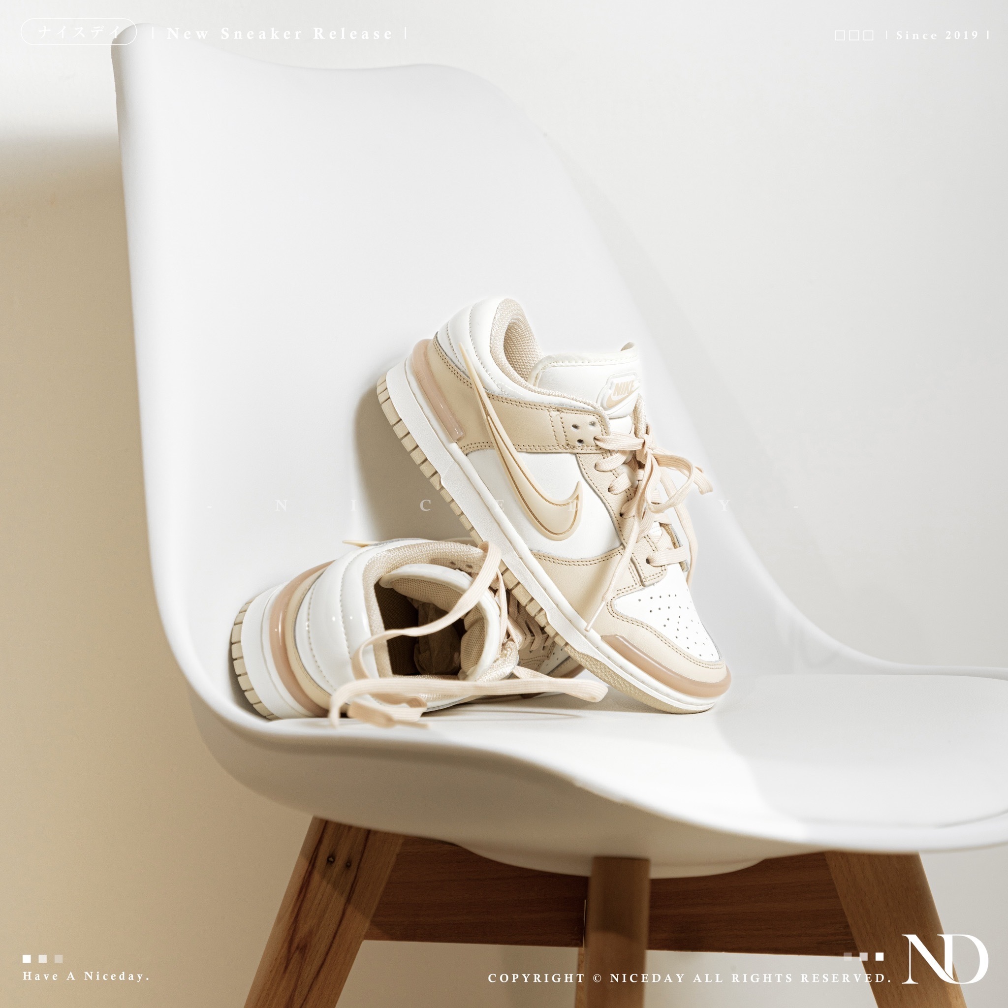NICEDAY 部分現貨/代購 Nike Dunk Low Twist 奶茶色 小AMBUSH 立體勾 男女尺寸 DZ2794-102