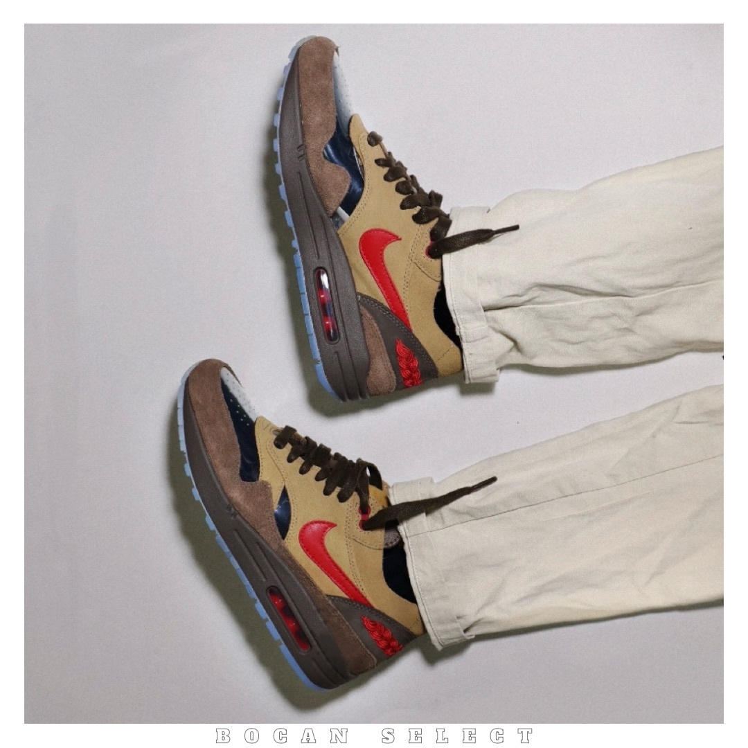 CLOT x Nike Air Max 1 Tea Leaf Brown 死亡之吻 2.0 茶色（DD1870-200）