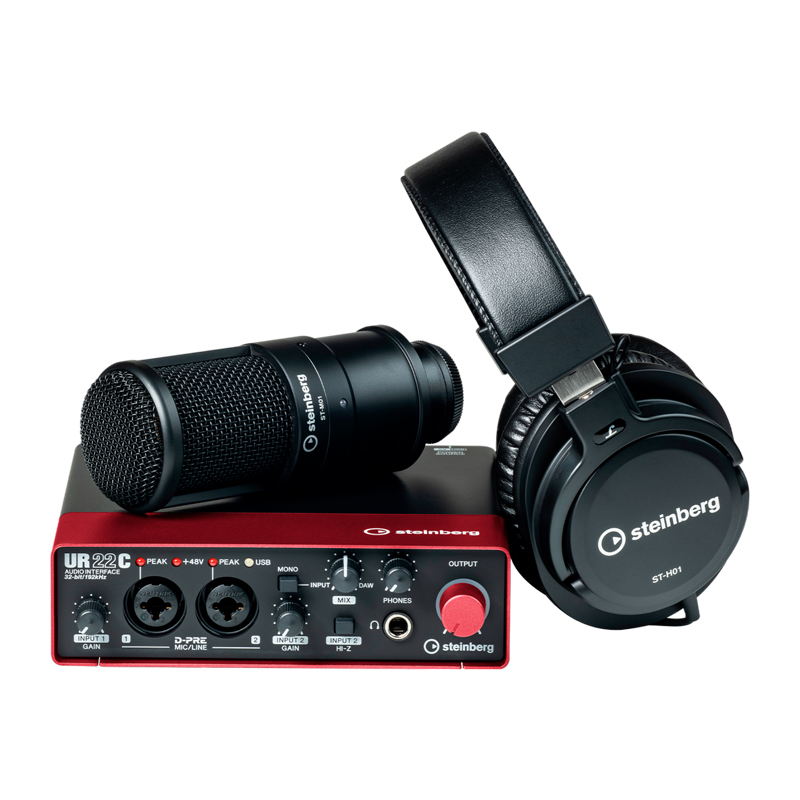 Steinberg UR22CRD Recording Pack 錄音套組 紅色