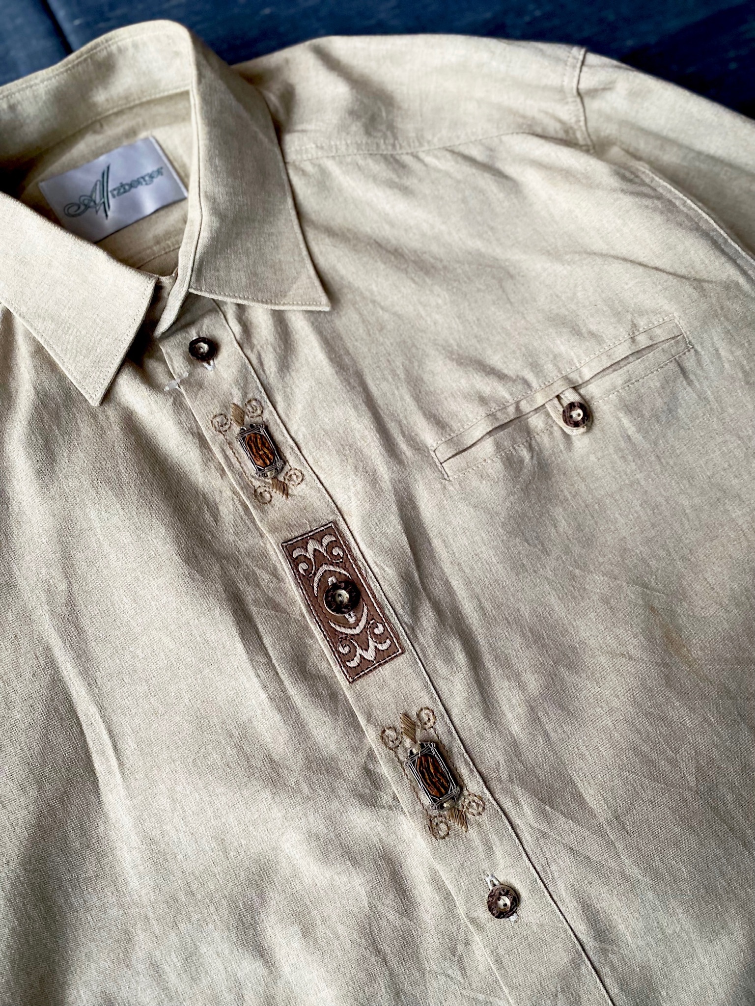 Tylorean Pullover shirts /古著提洛爾襯衫-沼澤木核