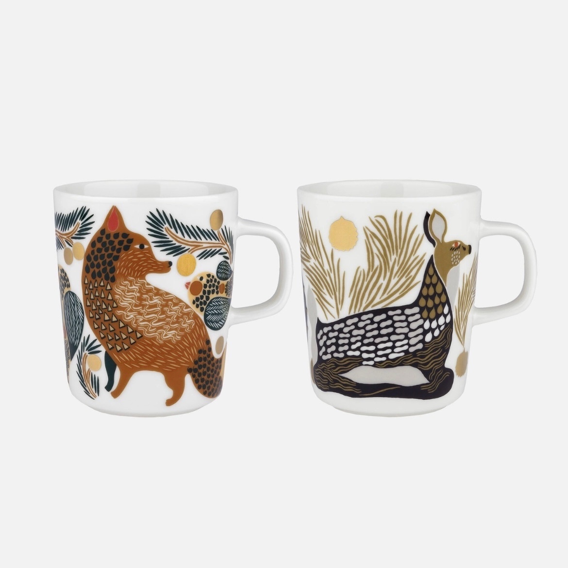 Pre-order Oiva / Ketunmarja & Peura狐狸鹿仔套裝杯 （專門店$595）