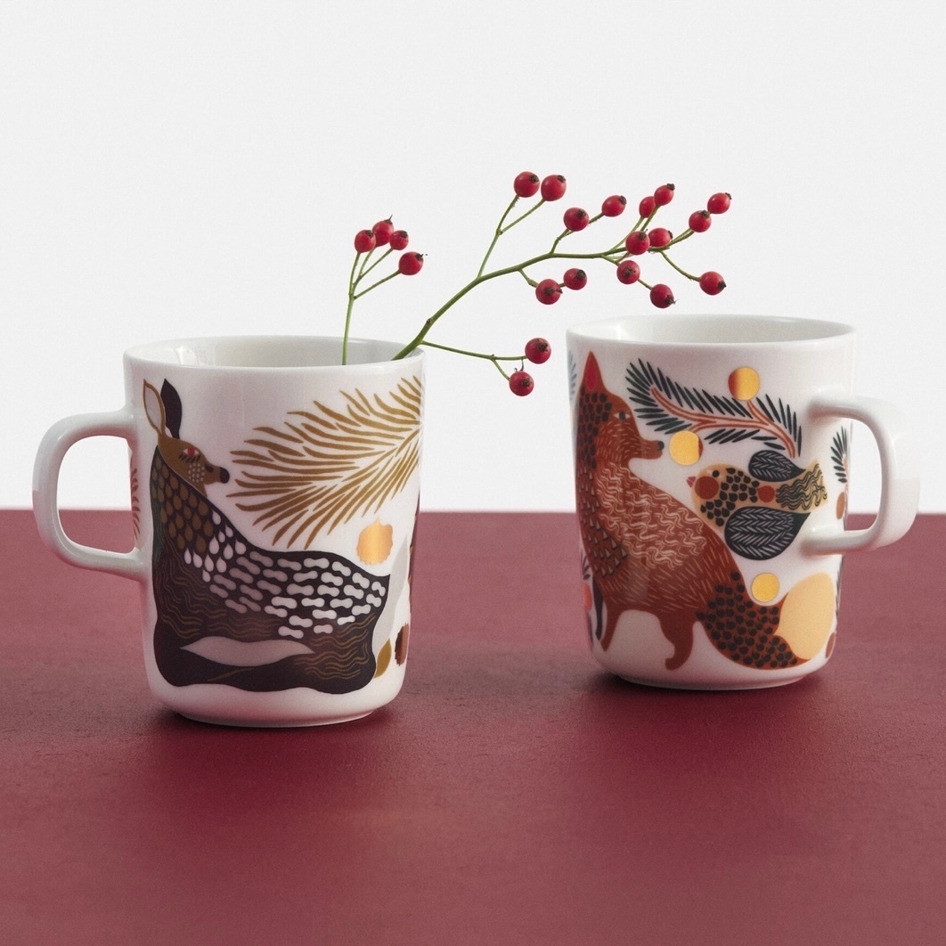 Pre-order Oiva / Ketunmarja & Peura狐狸鹿仔套裝杯 （專門店$595）
