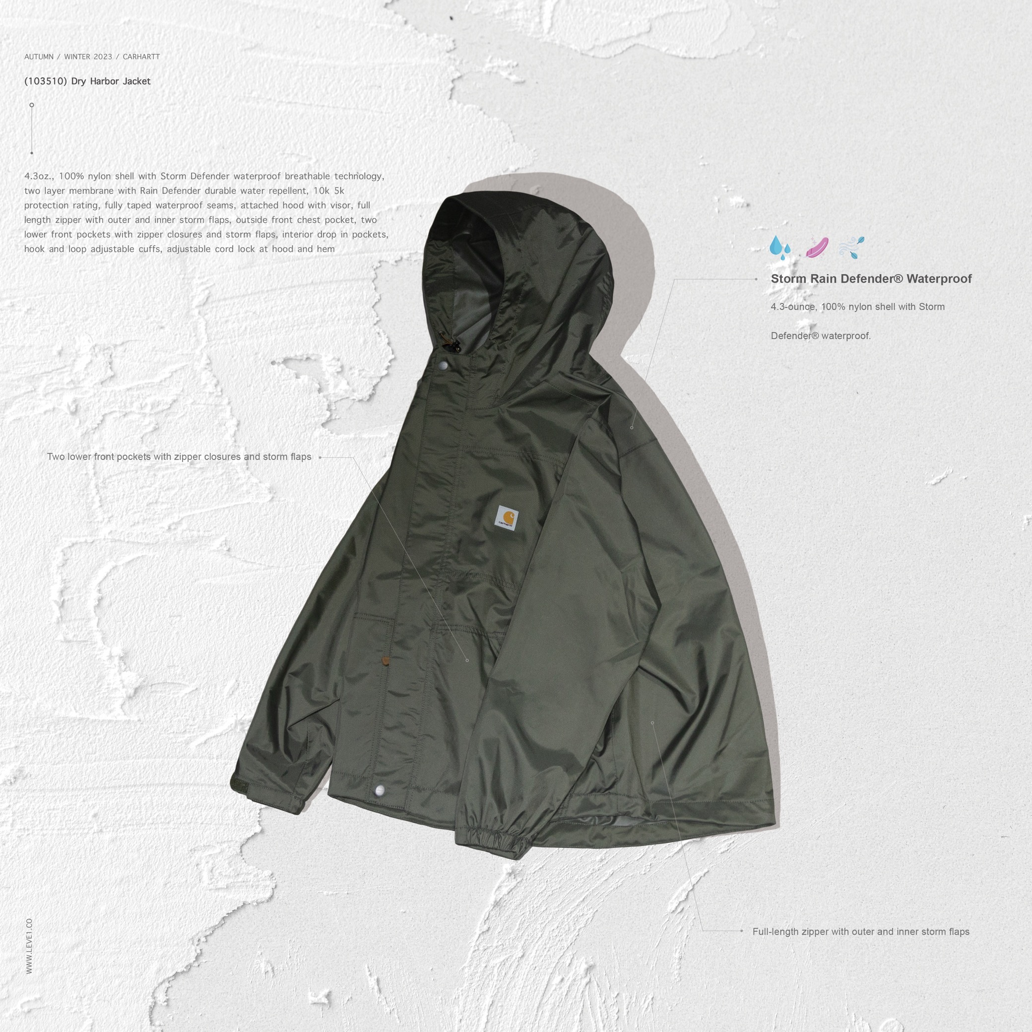 CARHARTT Rain Defender® Waterproof Dry Harbor Jacket