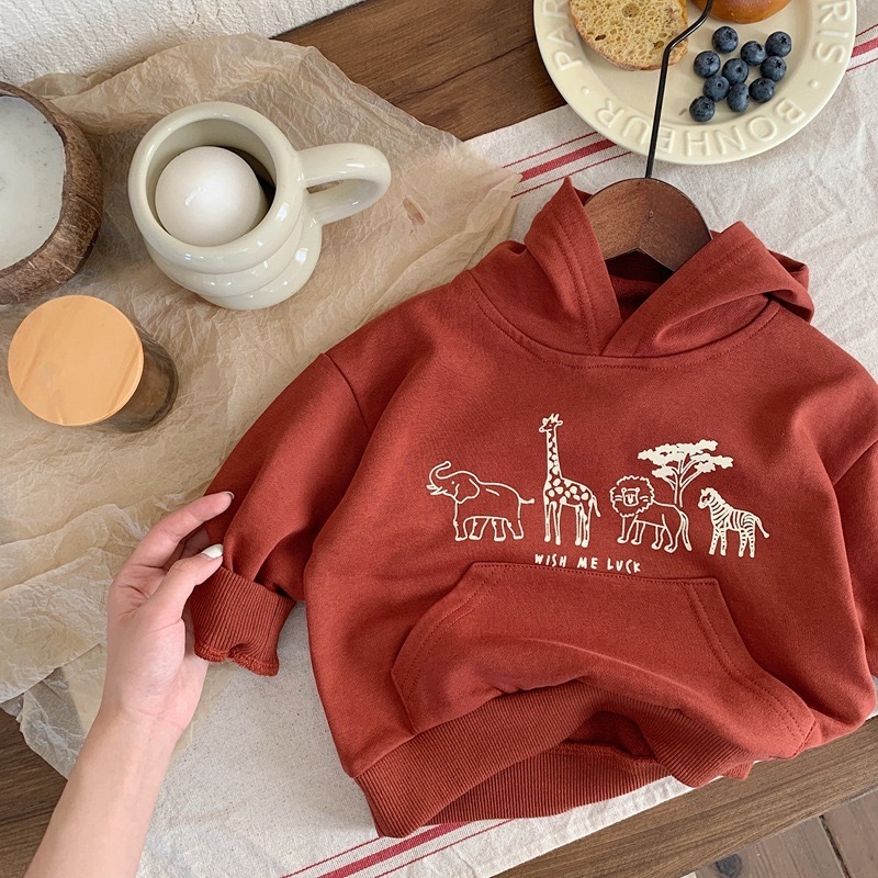 叢林動物連帽上衣