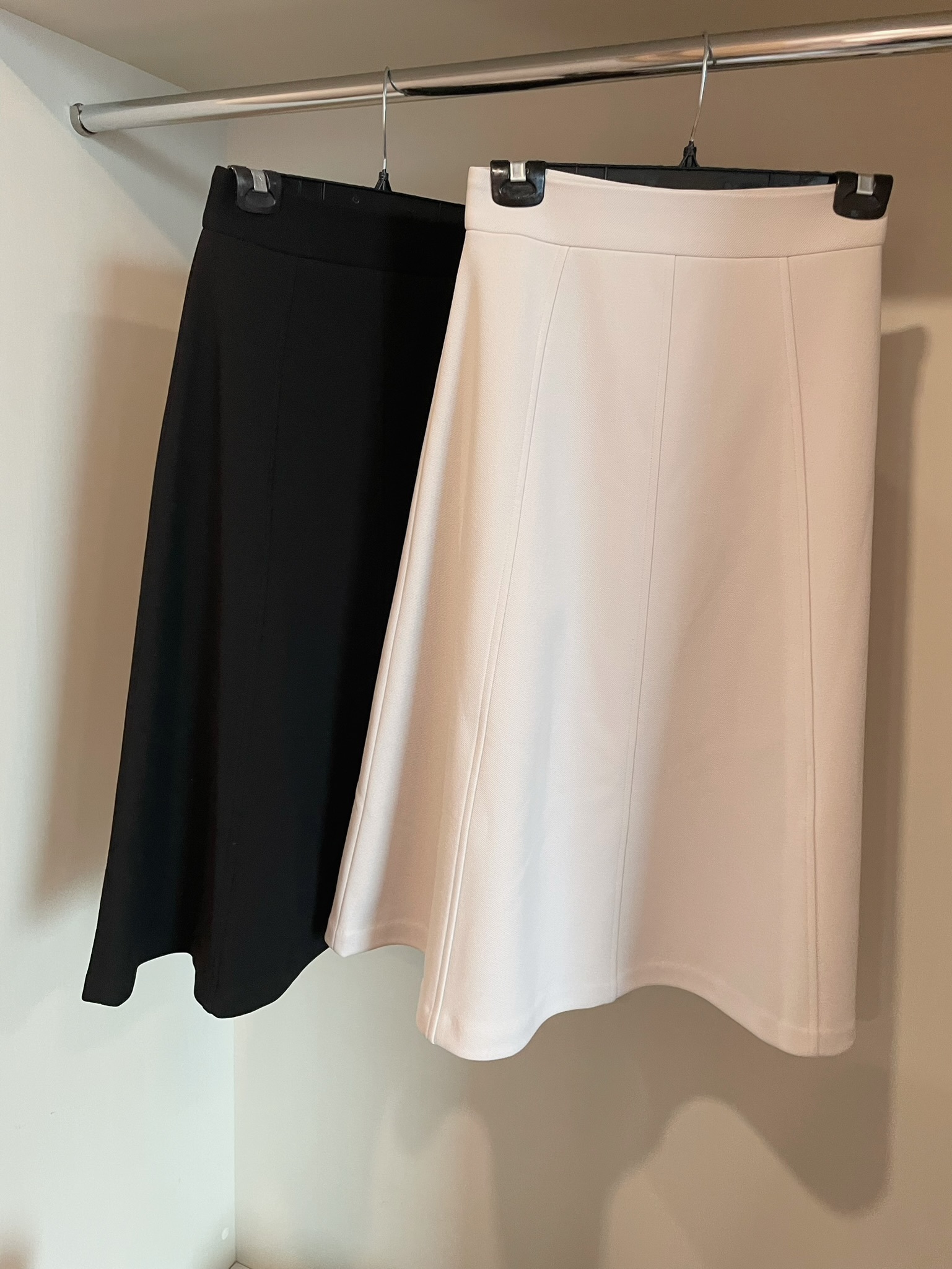 刷絨彈性面料氣質圓裙