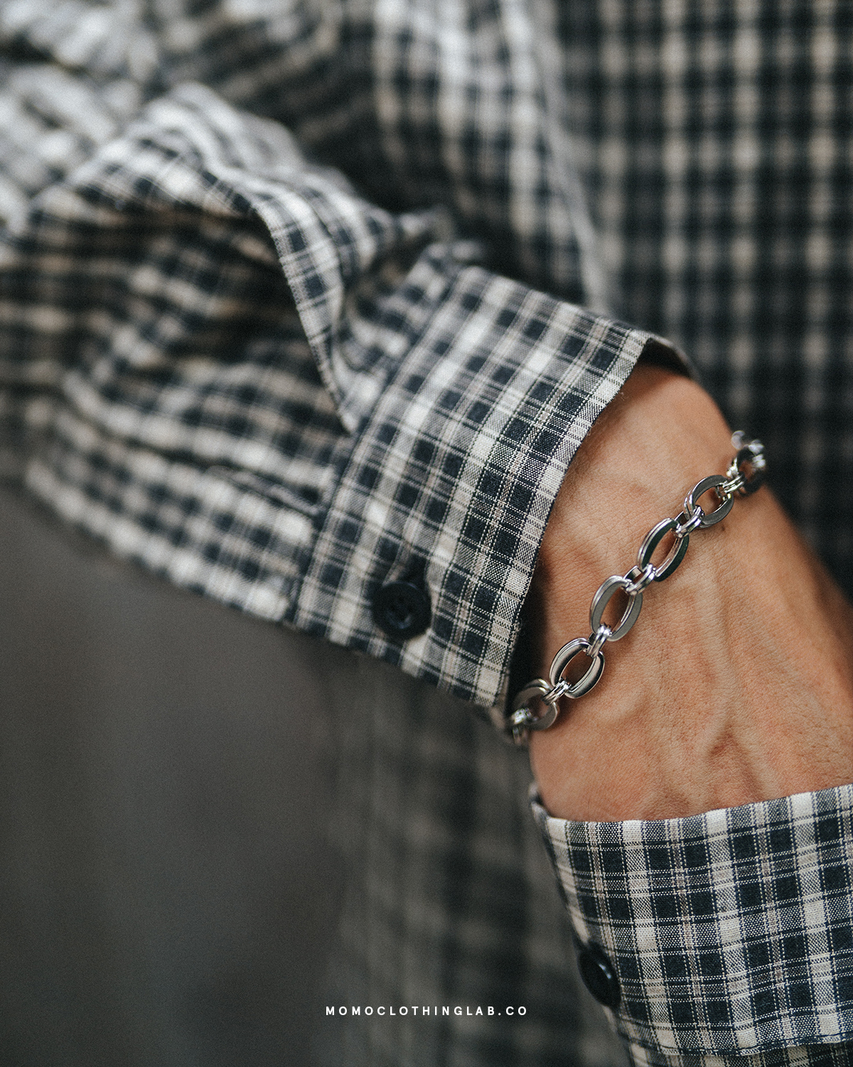 #現貨 (ACCB103) 正韓鋼手鍊 金屬雙層鍊扣手鍊