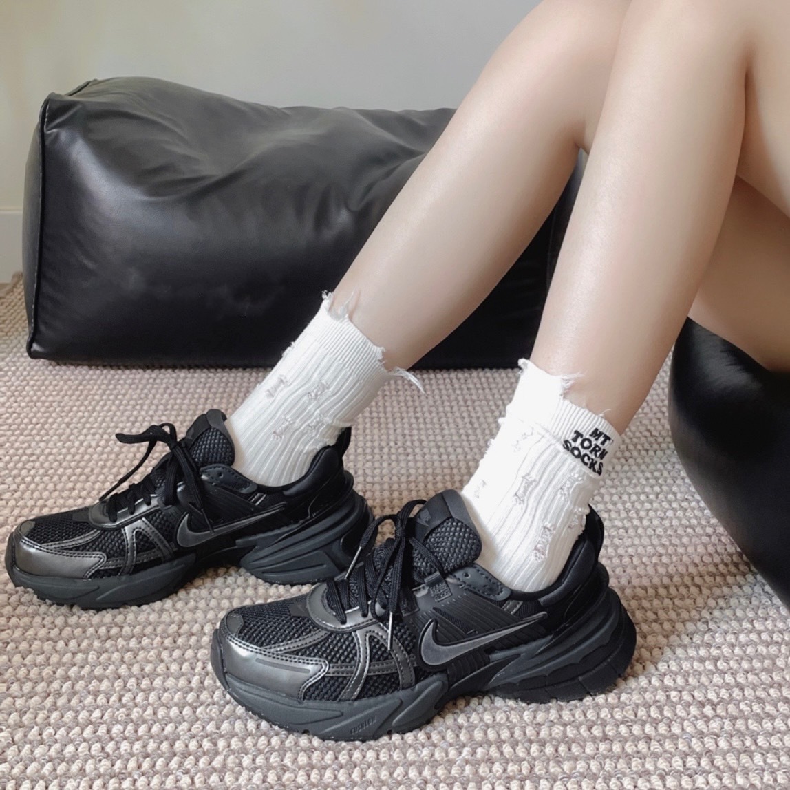 Nike V2K Run Runtekk 老爹鞋 黑 休閒鞋 女鞋 男女段