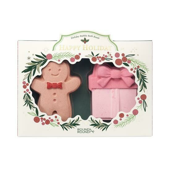 Round A Round Holiday Bubble Bath Bomb Duo Gift Set 110g+110g [Olive Young Planning Set]