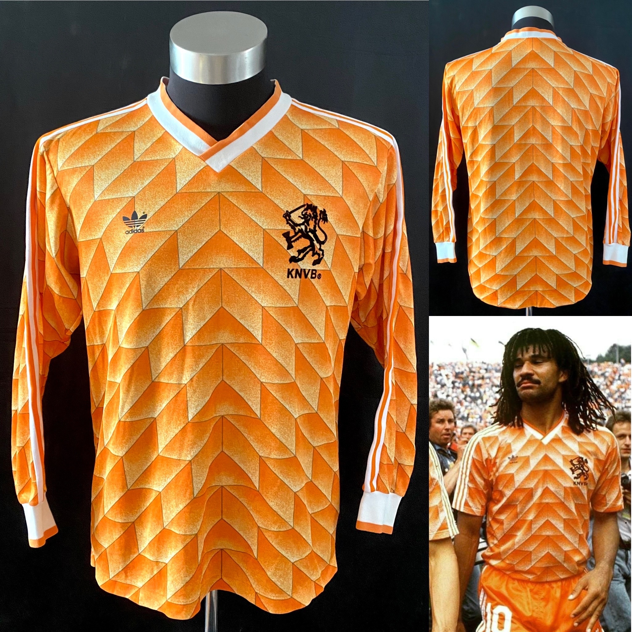 荷蘭 1988 歐洲國家盃 Adidas 主場長袖球衣 日本版 Template