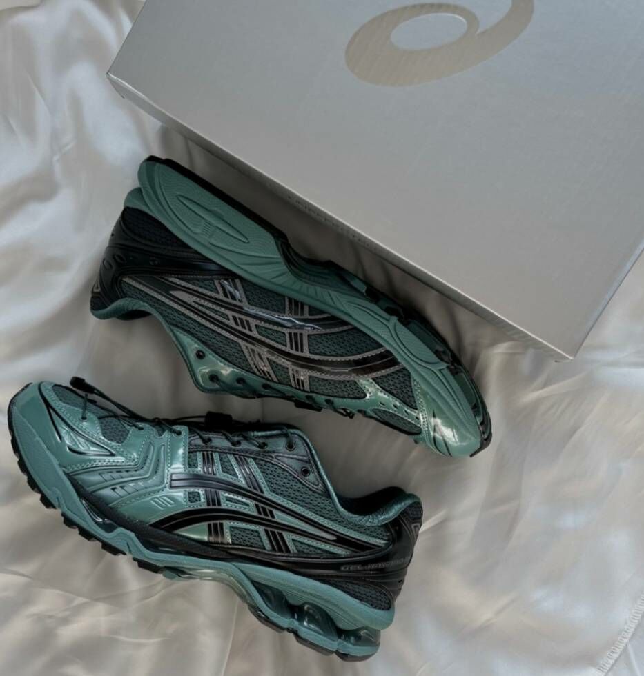 ASICS X UNAFFECTED GEL-KAYANO 14 森林綠 綠色 防滑耐磨 復古慢跑鞋
