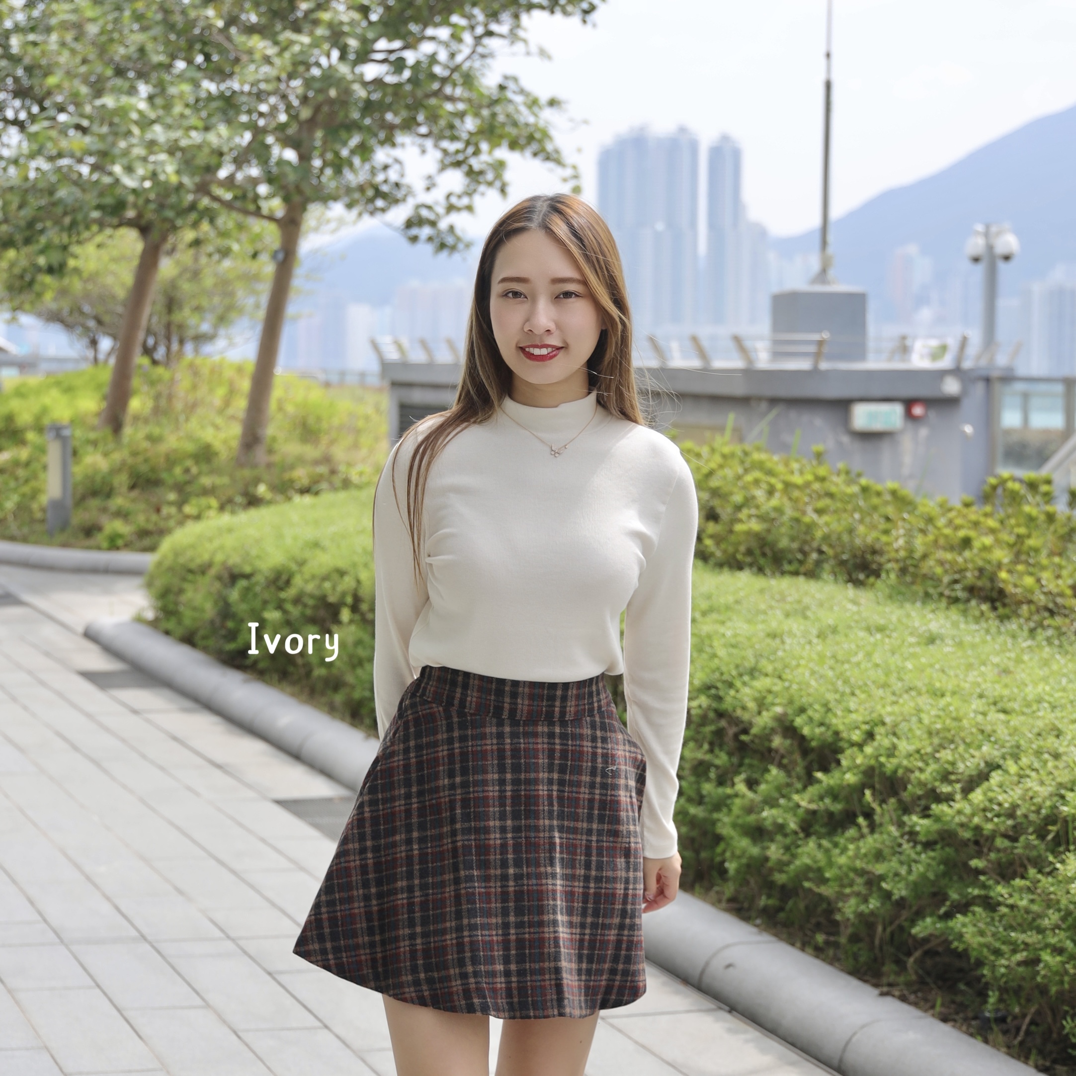 ||TOP431||微樽領溫柔純色百搭TOP