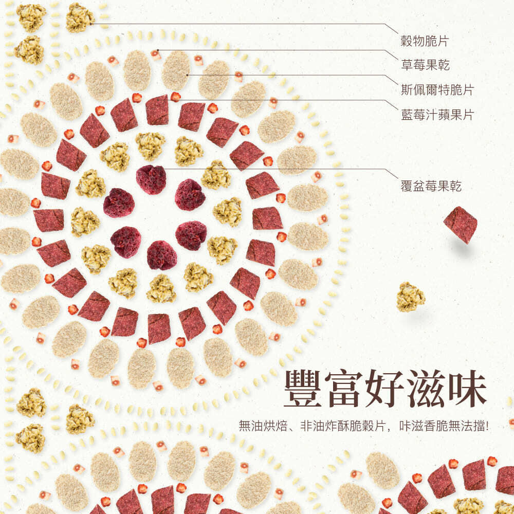 [福紅]綜合水果穀物脆片 水果麥片