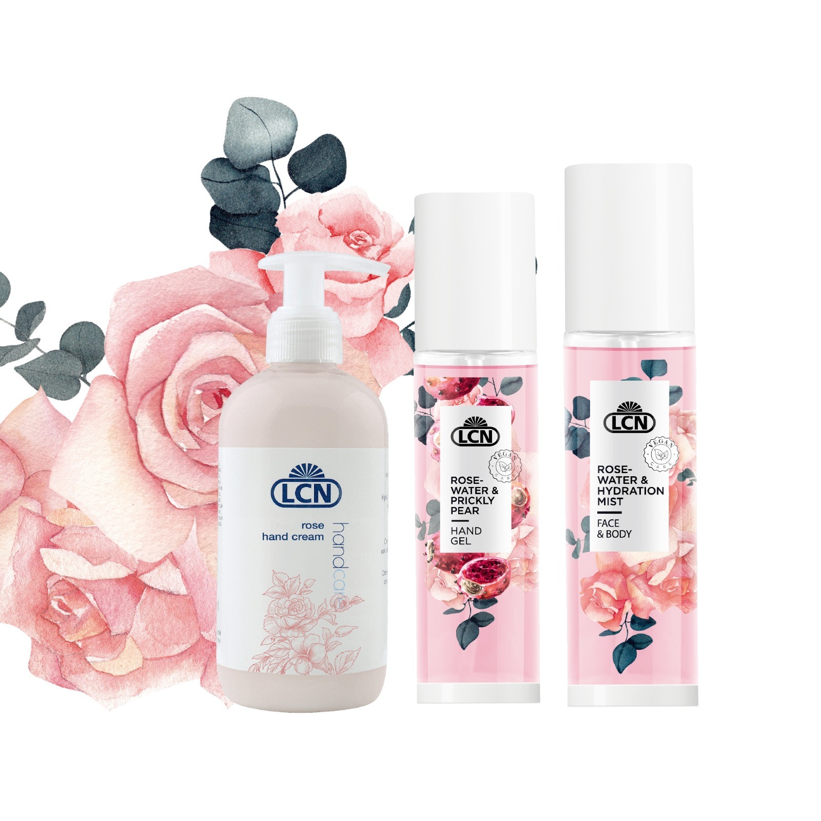 LCN 玫瑰美白舒緩套裝