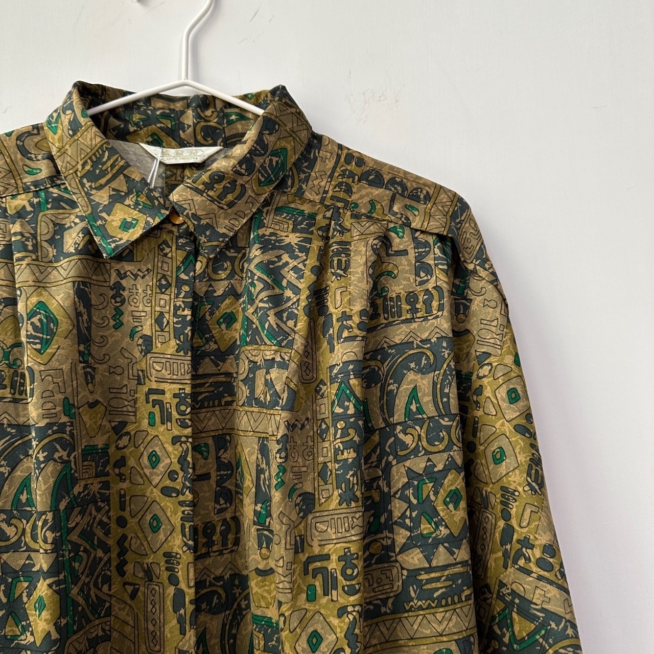 蝙蝠袖壁畫風古著上衣