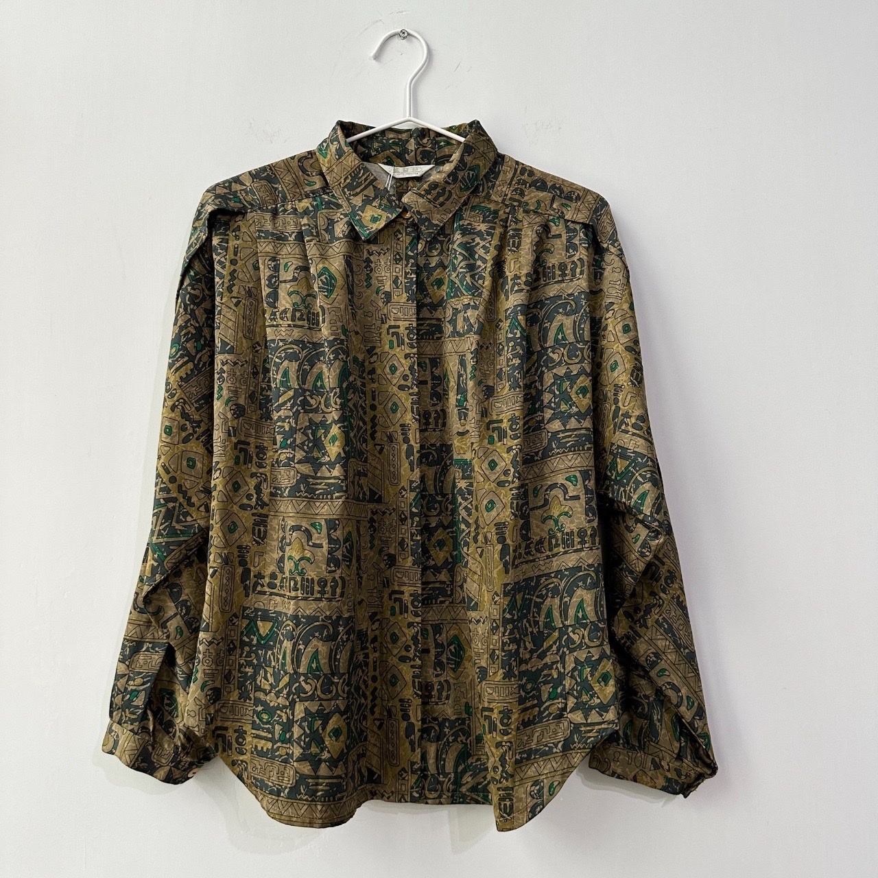 蝙蝠袖壁畫風古著上衣