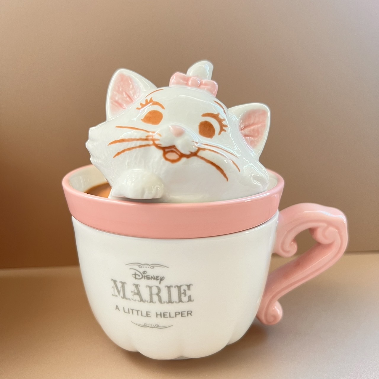 【現貨】迪士尼 瑪麗貓造型馬克杯