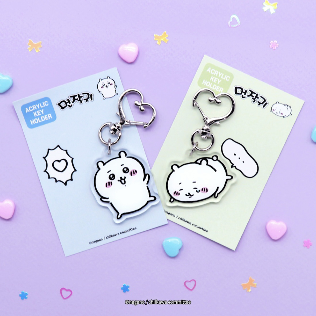 預訂｜韓國限定 Chiikawa 亞克力心型鎖匙扣