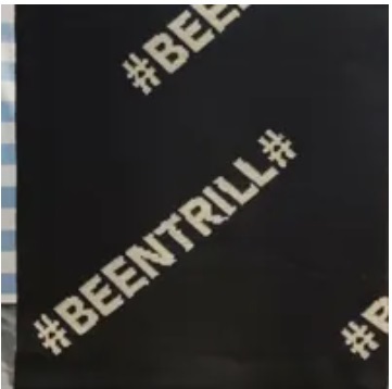 [S] BEENTRILL BEENTRILL MONOGRAM SCARF, BLACK, BA223MF002-BK (SBT113)