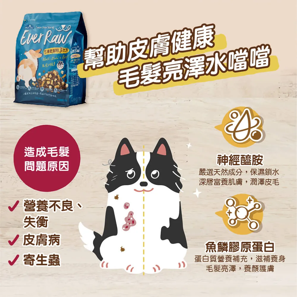 Blue Bay Ever Raw Mahi-Mahi + CHICKEN Dog Food with Freeze Dried 2.7kg