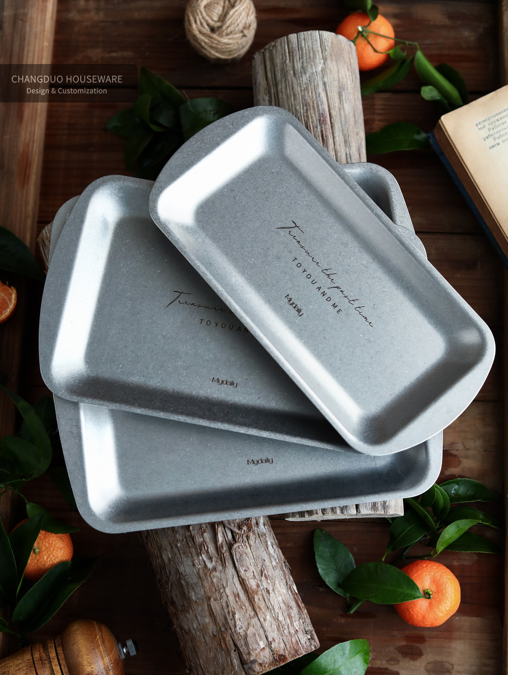 《3261》日式仿舊復古不鏽鋼托盤雜物收納盤