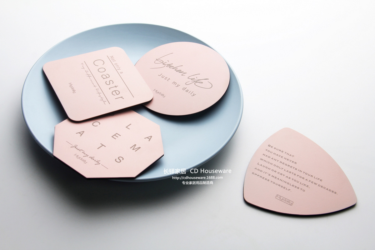 《3263》INS北歐不鏽鋼杯墊隔熱墊餐墊