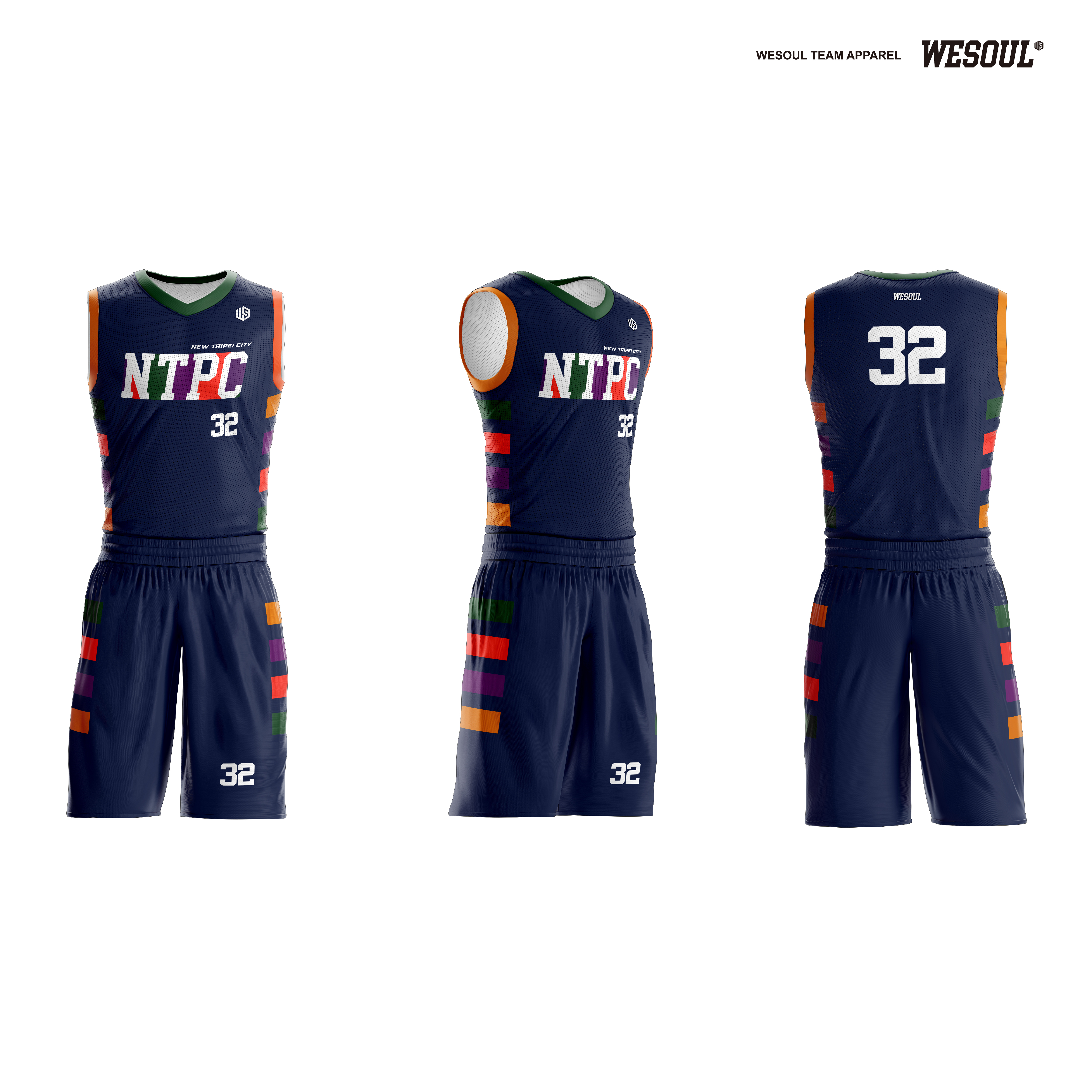【WESOUL】W1220949 全客製城市籃球服（新北）/ 客製隊徽，號碼，姓名不加價 / 球衣