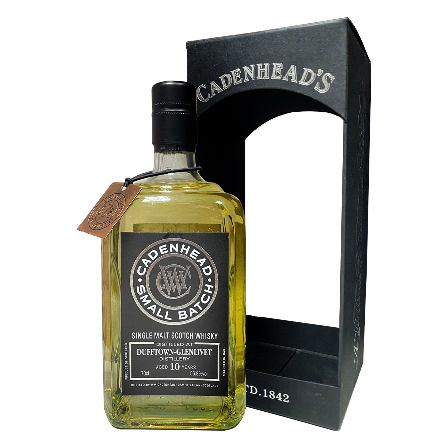 Dufftown-Glenlivet 2007-2017 10 Years Small Batch Bourbon Hogshead 56.8% (Cadenhead's)