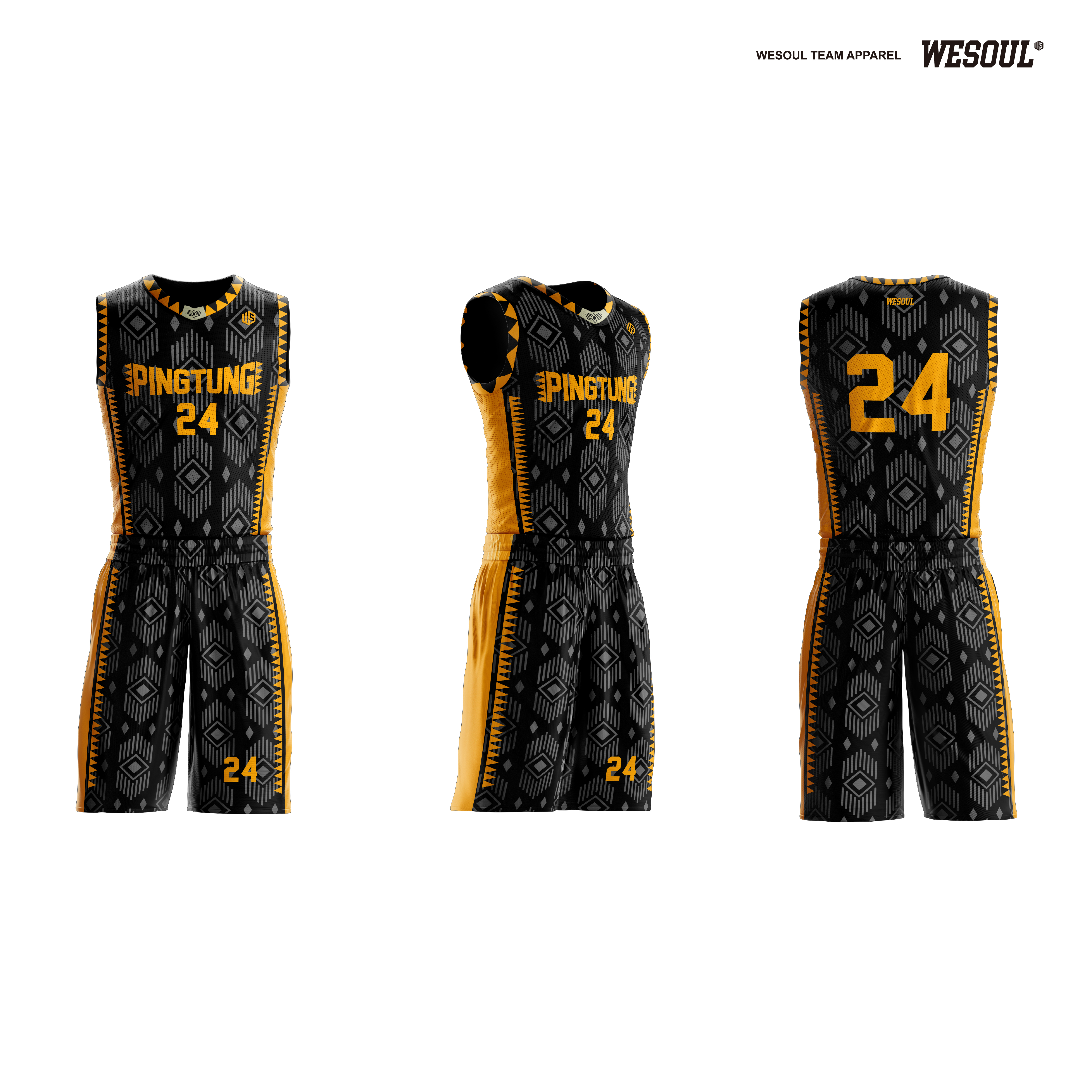 【WESOUL】W2201037 全客製城市籃球服（屏東）/ 客製隊徽，號碼，姓名不加價 / 球衣