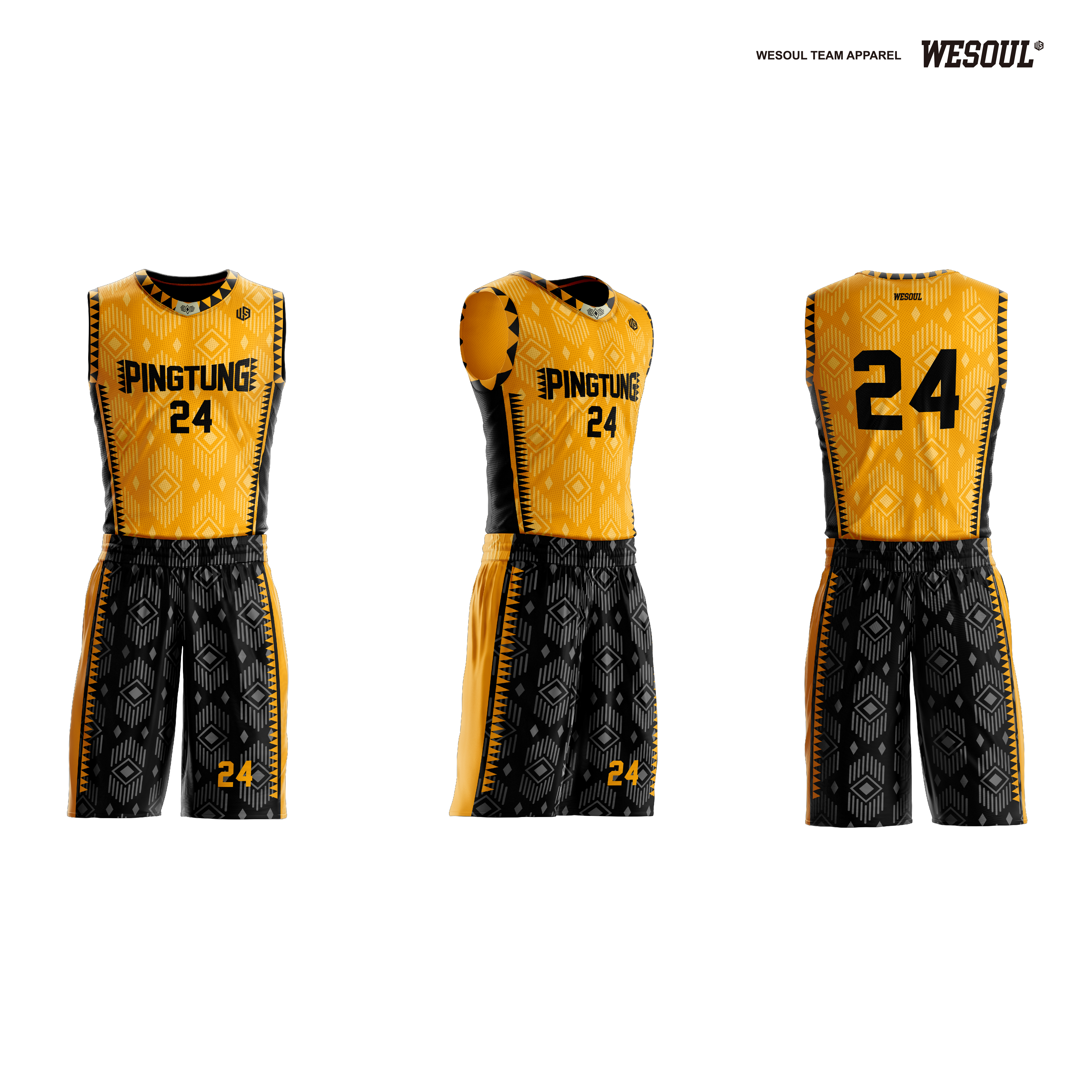 【WESOUL】W2201037 全客製城市籃球服（屏東）/ 客製隊徽，號碼，姓名不加價 / 球衣