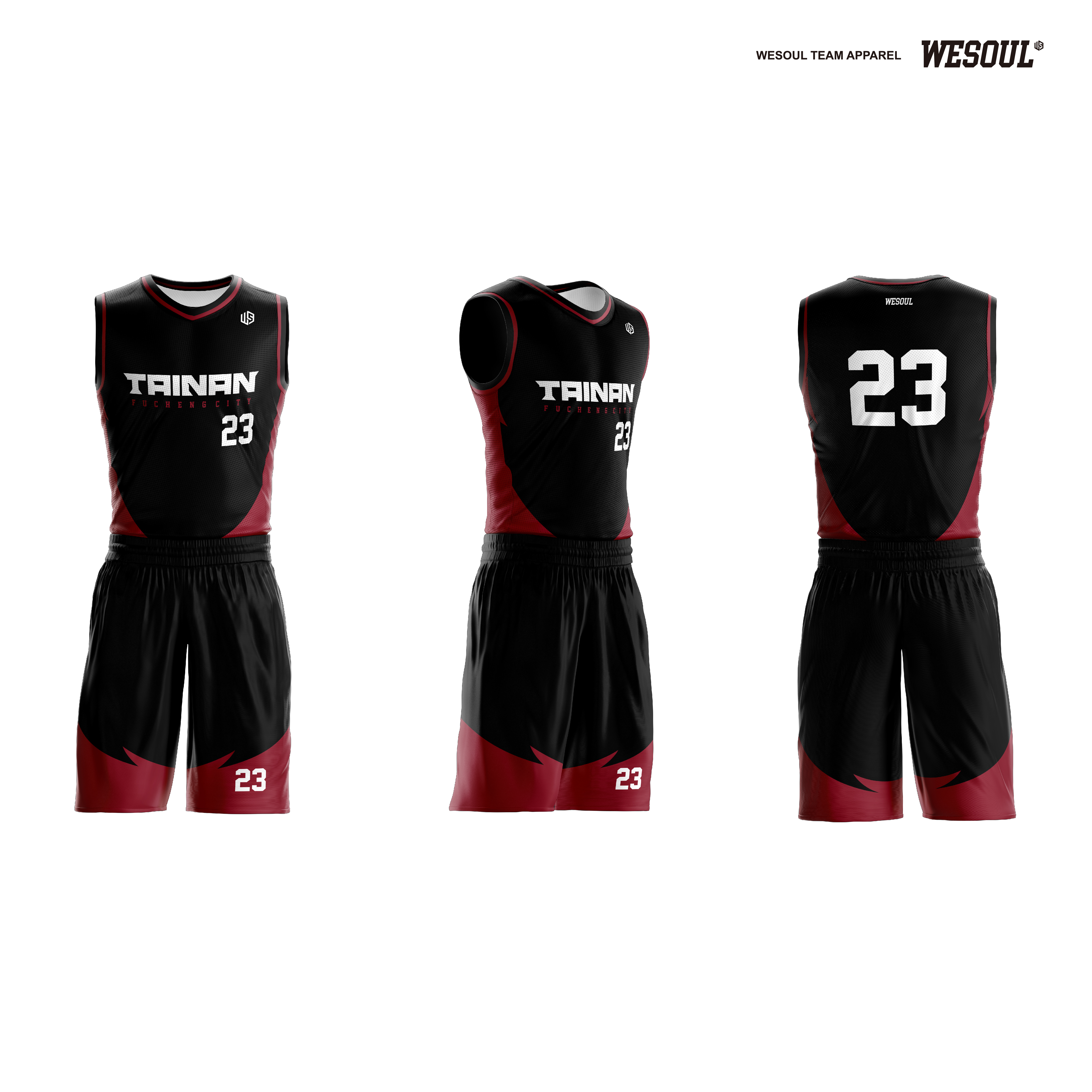 【WESOUL】W12201044 全客製城市籃球服（台南）/ 客製隊徽，號碼，姓名不加價 / 球衣