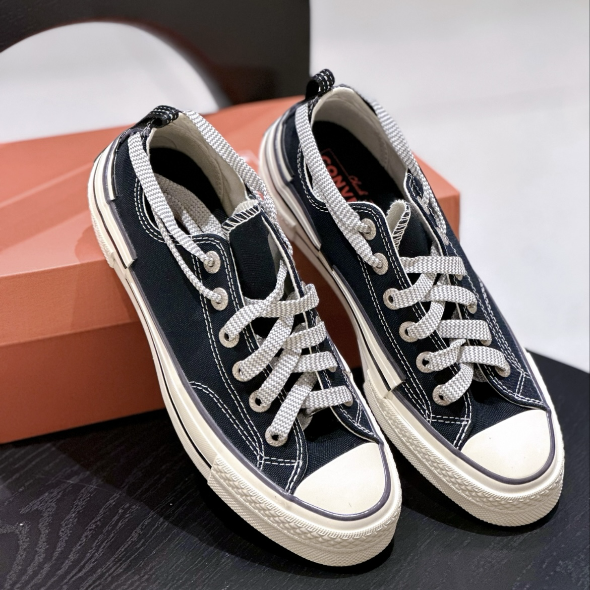 Converse Chuck 70 Hacked Heel Low 黑色 解構 低筒