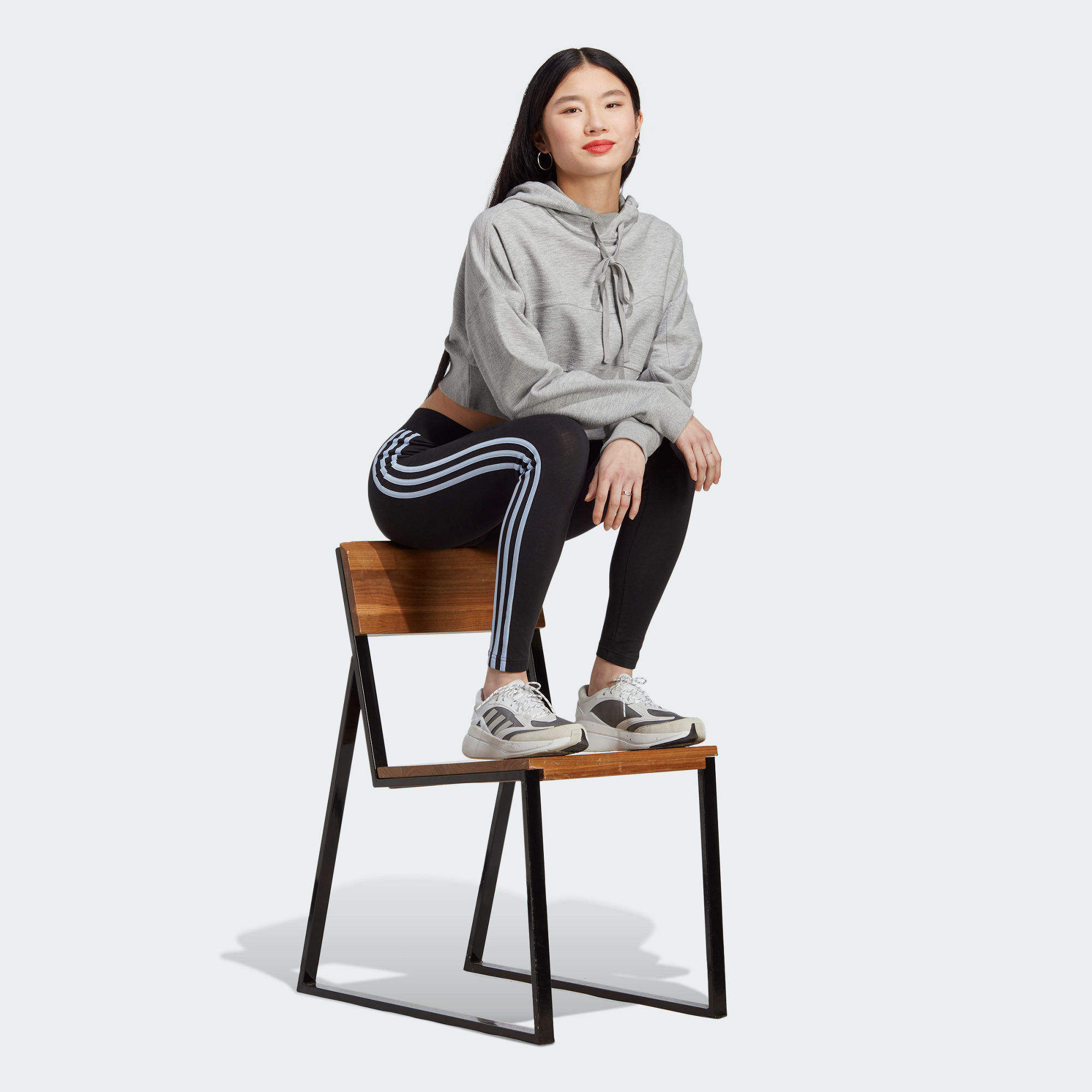 現貨｜ADIDAS ESSENTIALS LEGGING 淺藍三間緊身褲