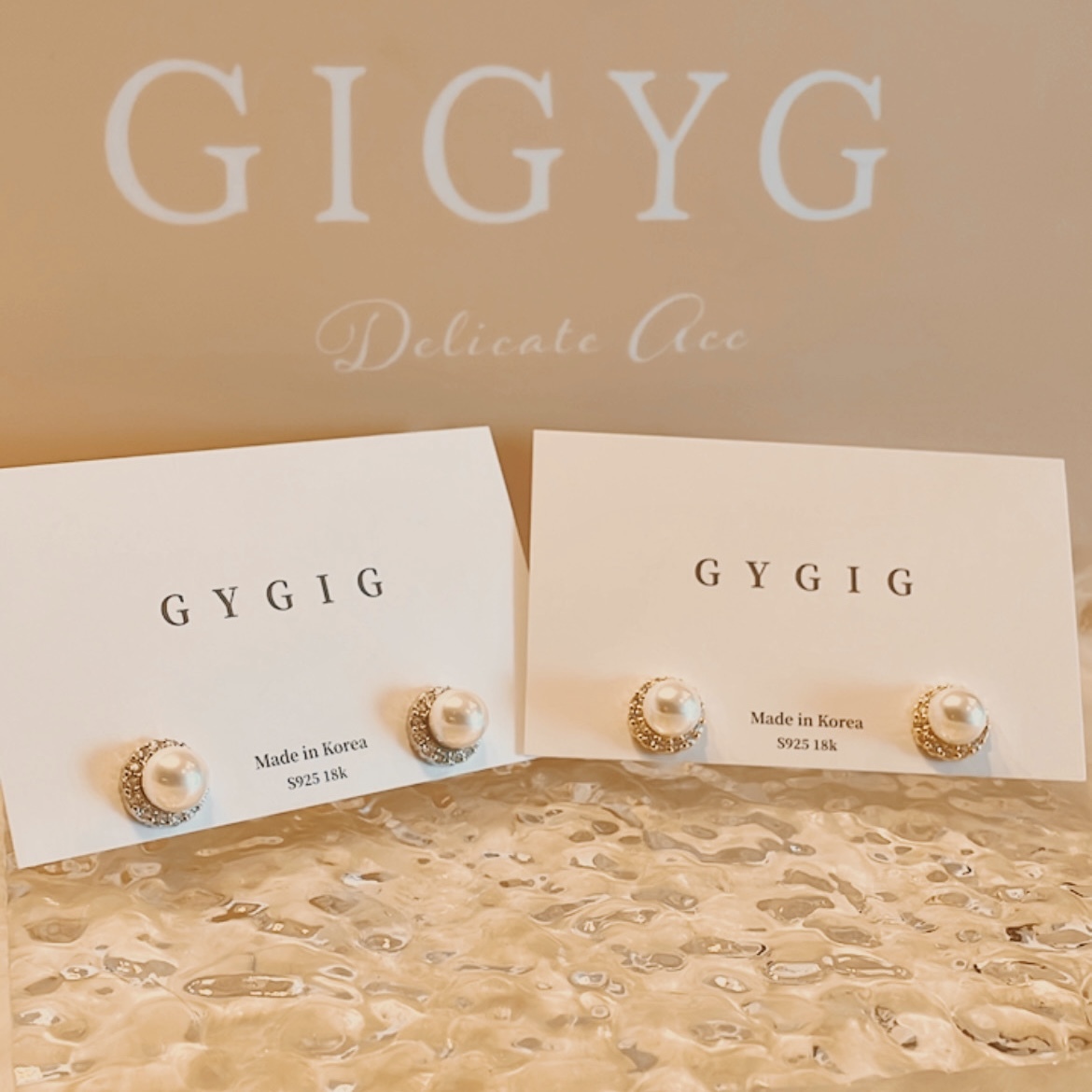 小珍珠碎鑽宮廷耳釘