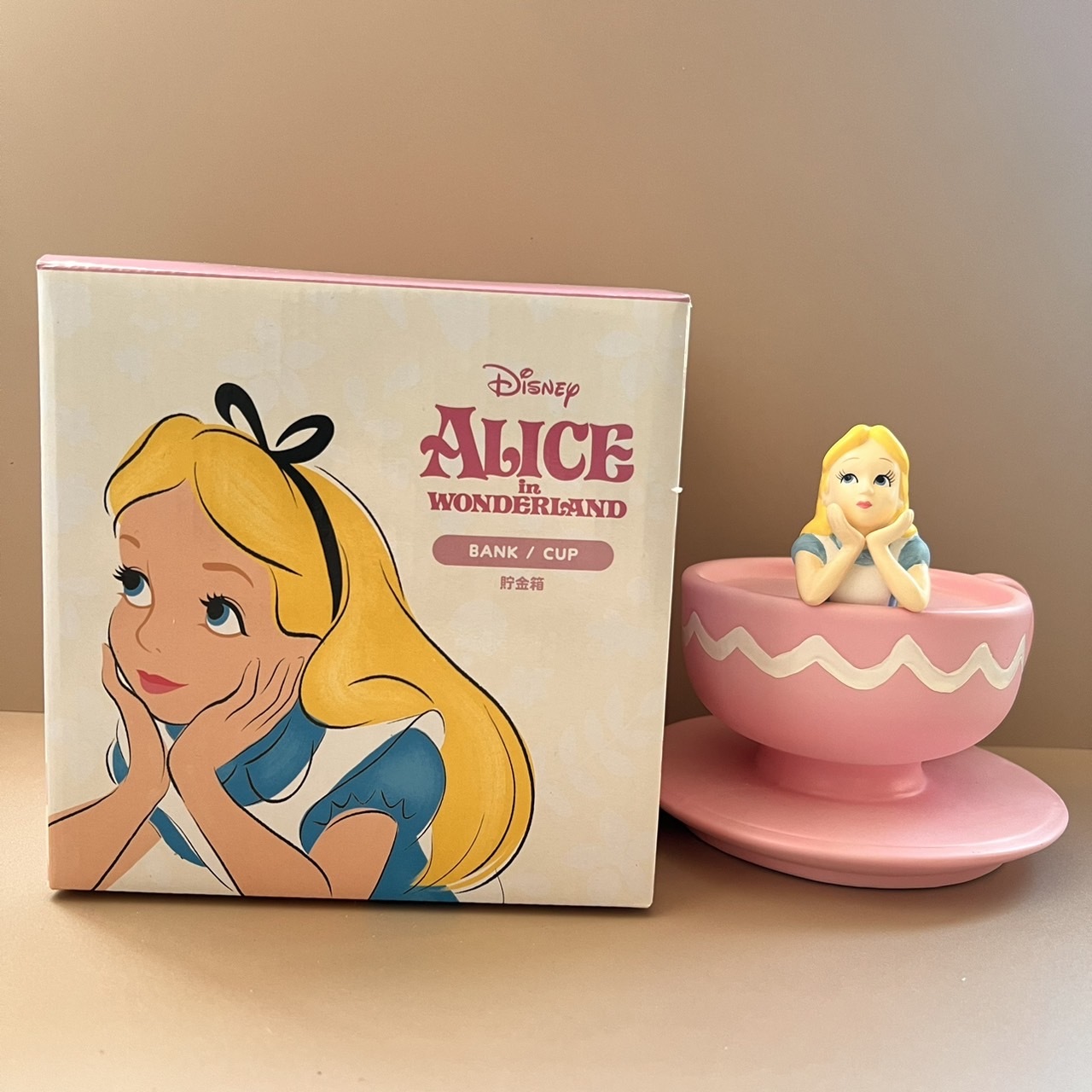 【現貨】迪士尼 愛麗絲造型存錢筒