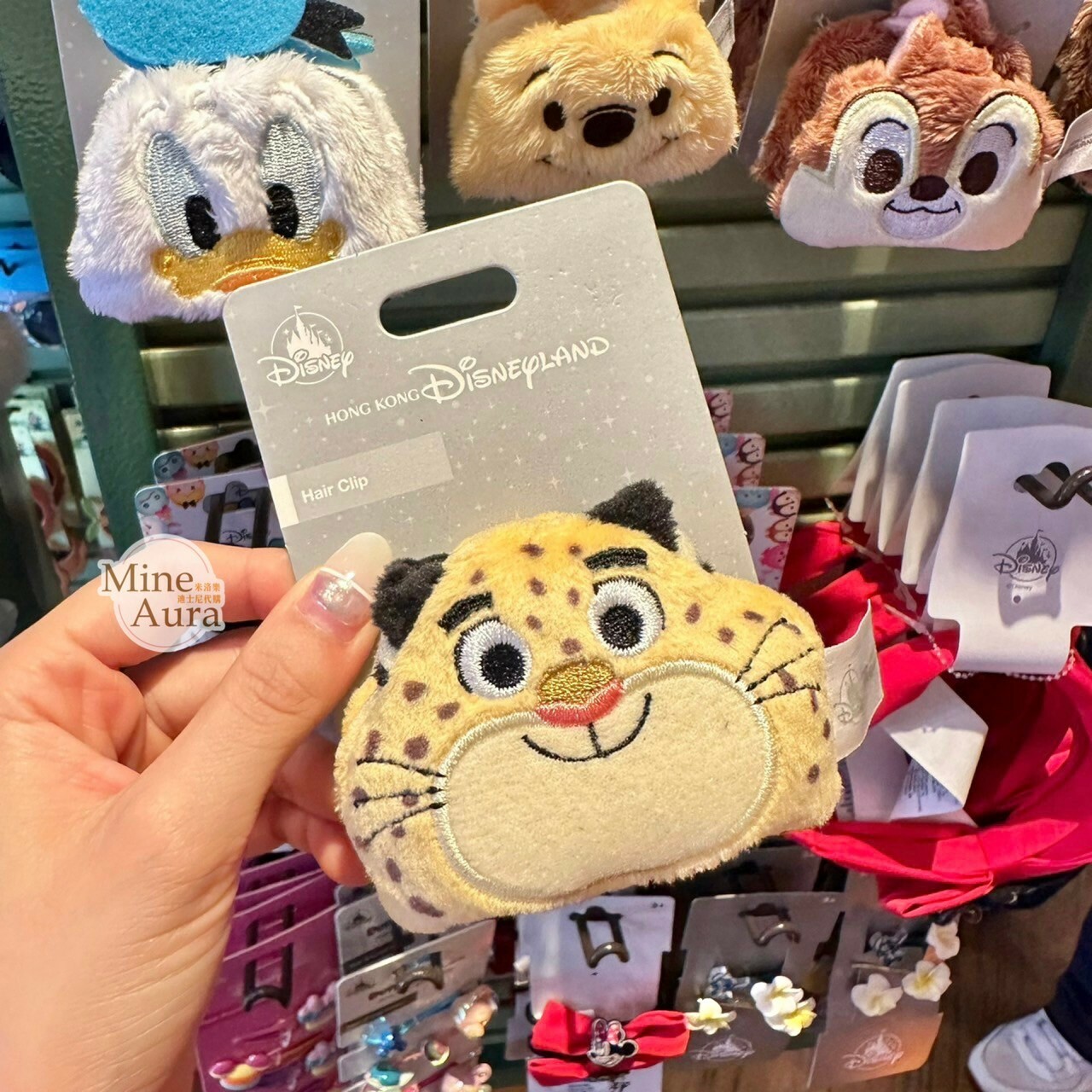 洪金豹 Benjamin Clawhauser 絨毛 造型 髮夾 髮抓 動物方城市 Zootopia -香港迪士尼樂園