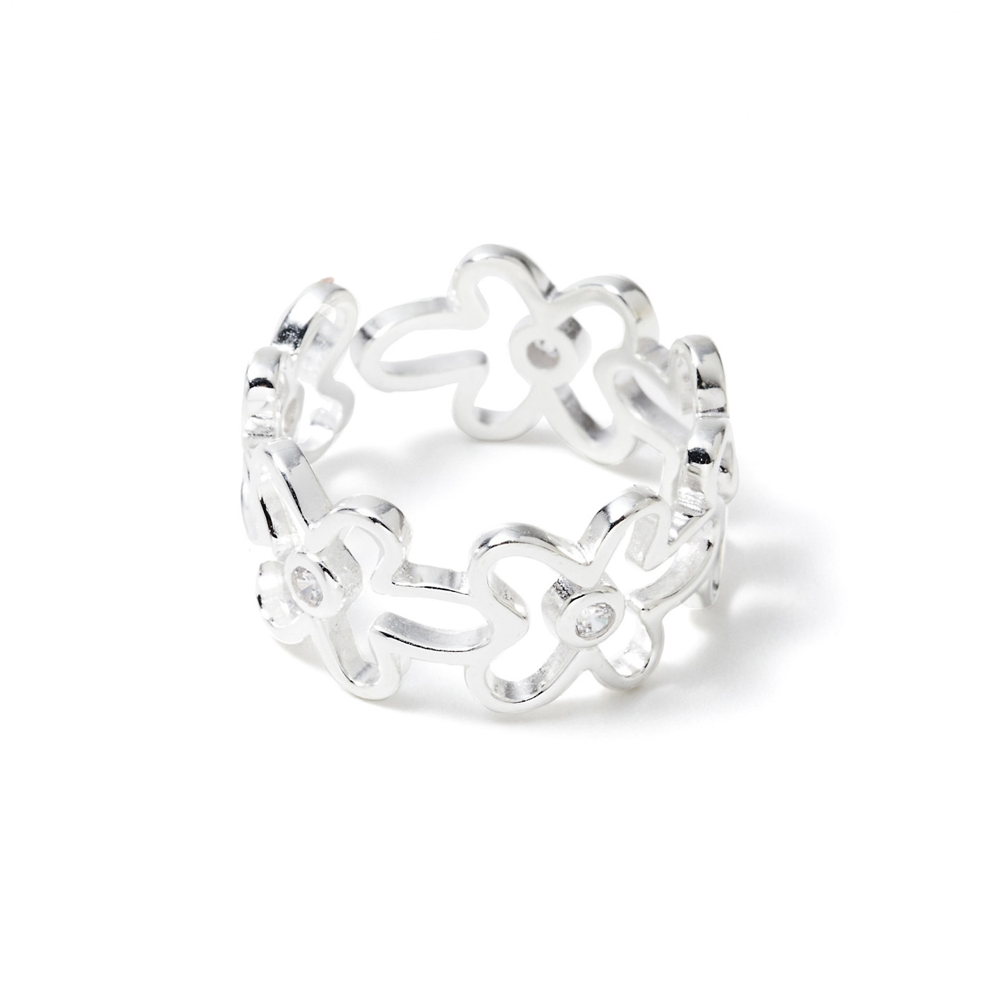 平價飾品,純銀,花,戒指