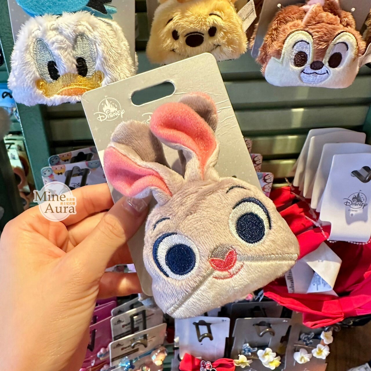 哈茱蒂 Judy 兔 絨毛 造型 髮夾 髮抓 動物方城市 Zootopia -香港迪士尼樂園