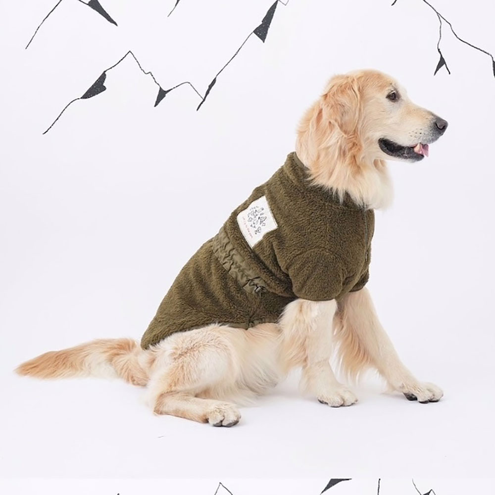 puppygallery｜Go park絨毛上衣 (軍綠)