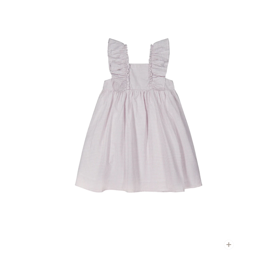 Jamie Kay-Organic Cotton Sylvie Dress - Gingham Lilac