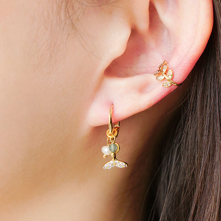 《官網限定》浪漫人魚夢 – 珍珠磷灰石 – 多戴式耳環