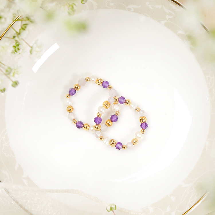 《官網限定》Y2K – 紫水晶 – 彈性戒指