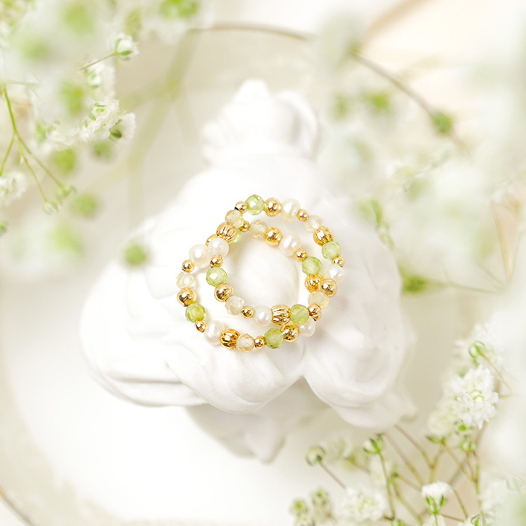 《官網限定》Y2K – 橄欖石 – 彈性戒指