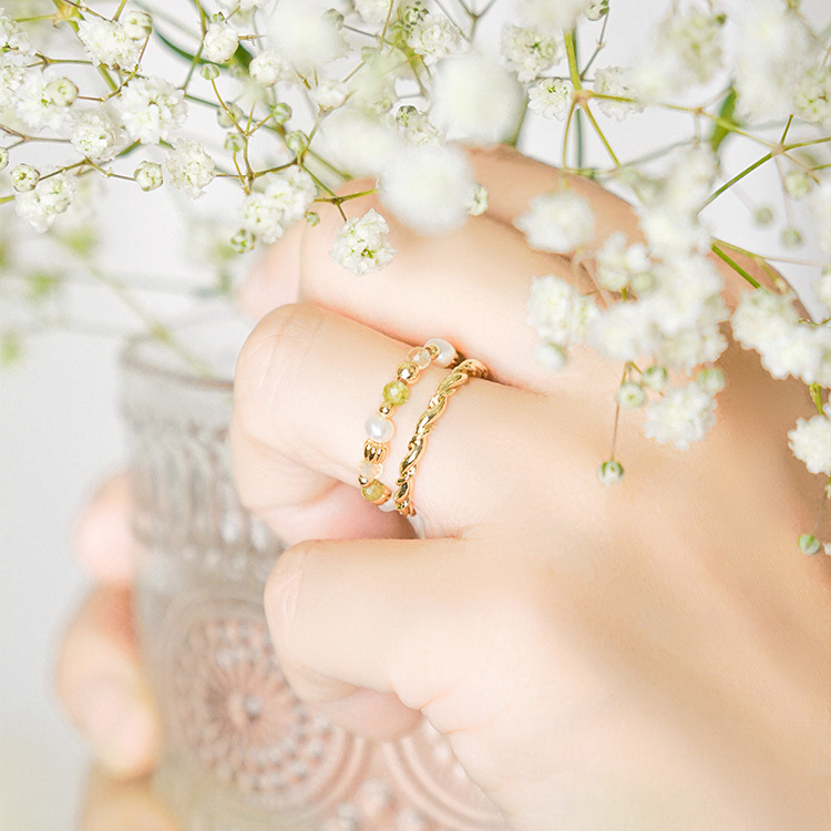 《官網限定》Y2K – 橄欖石 – 彈性戒指