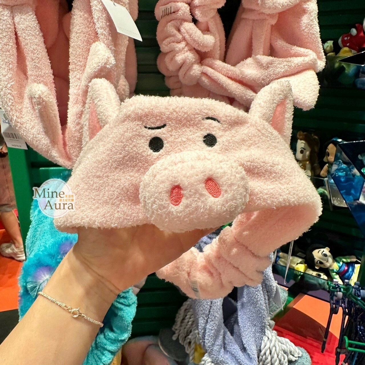 火腿豬 Ham 絨毛 立體耳朵造型 髮帶 洗臉髮帶 玩具總動員 Toy Story -香港迪士尼樂園
