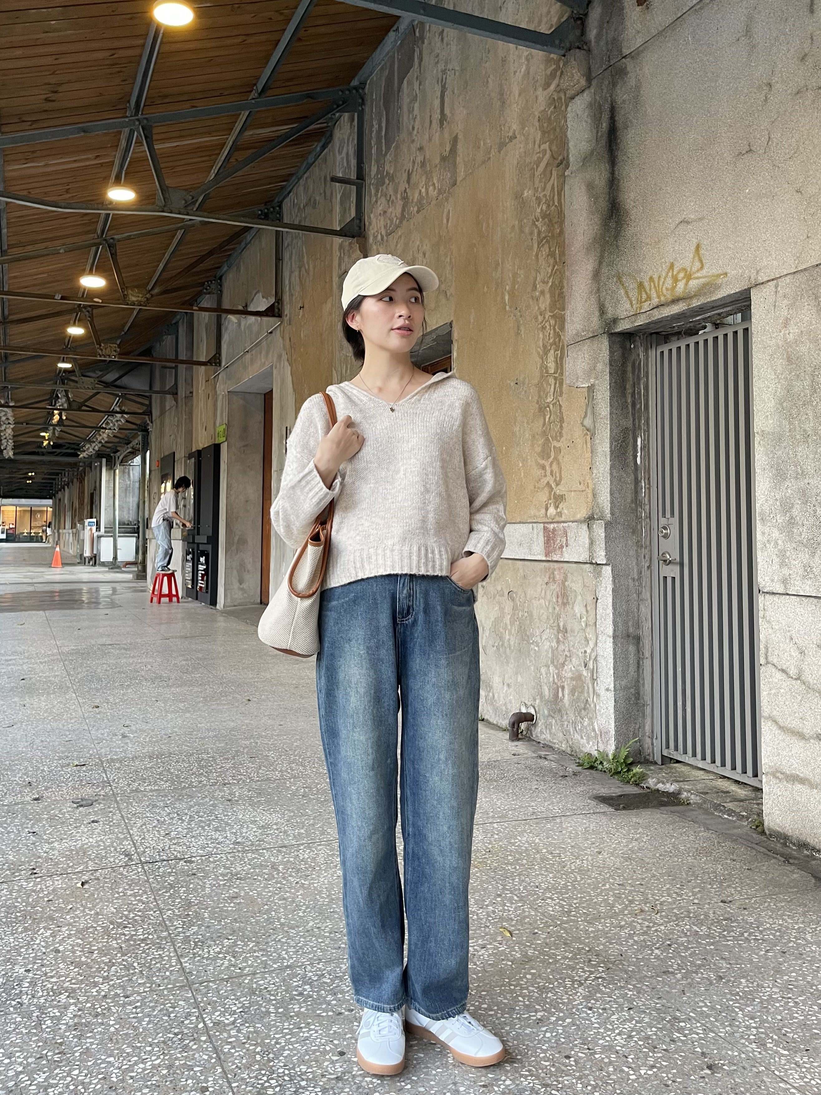 復古刷色男友牛仔褲(現貨S)