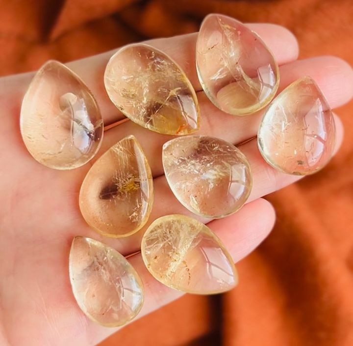 [原石] 檸檬黃水晶 水晶墜面