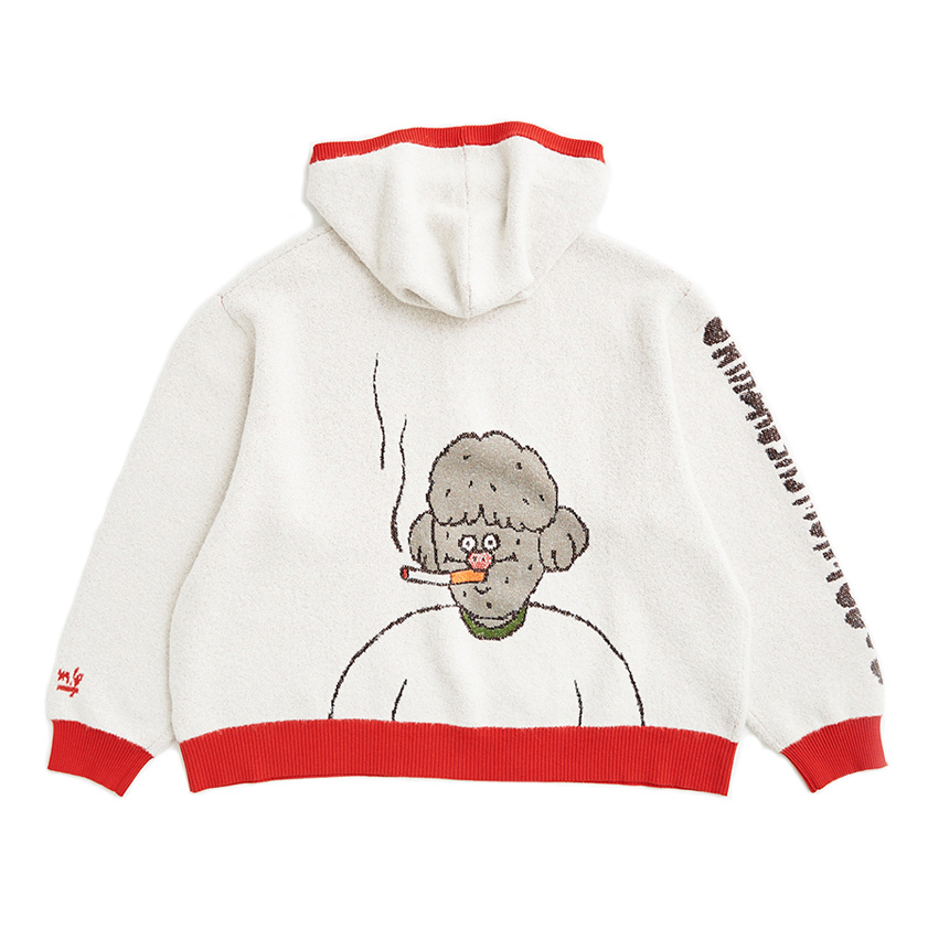 [Megumi Yamazaki] Smoking Dog Hoodie