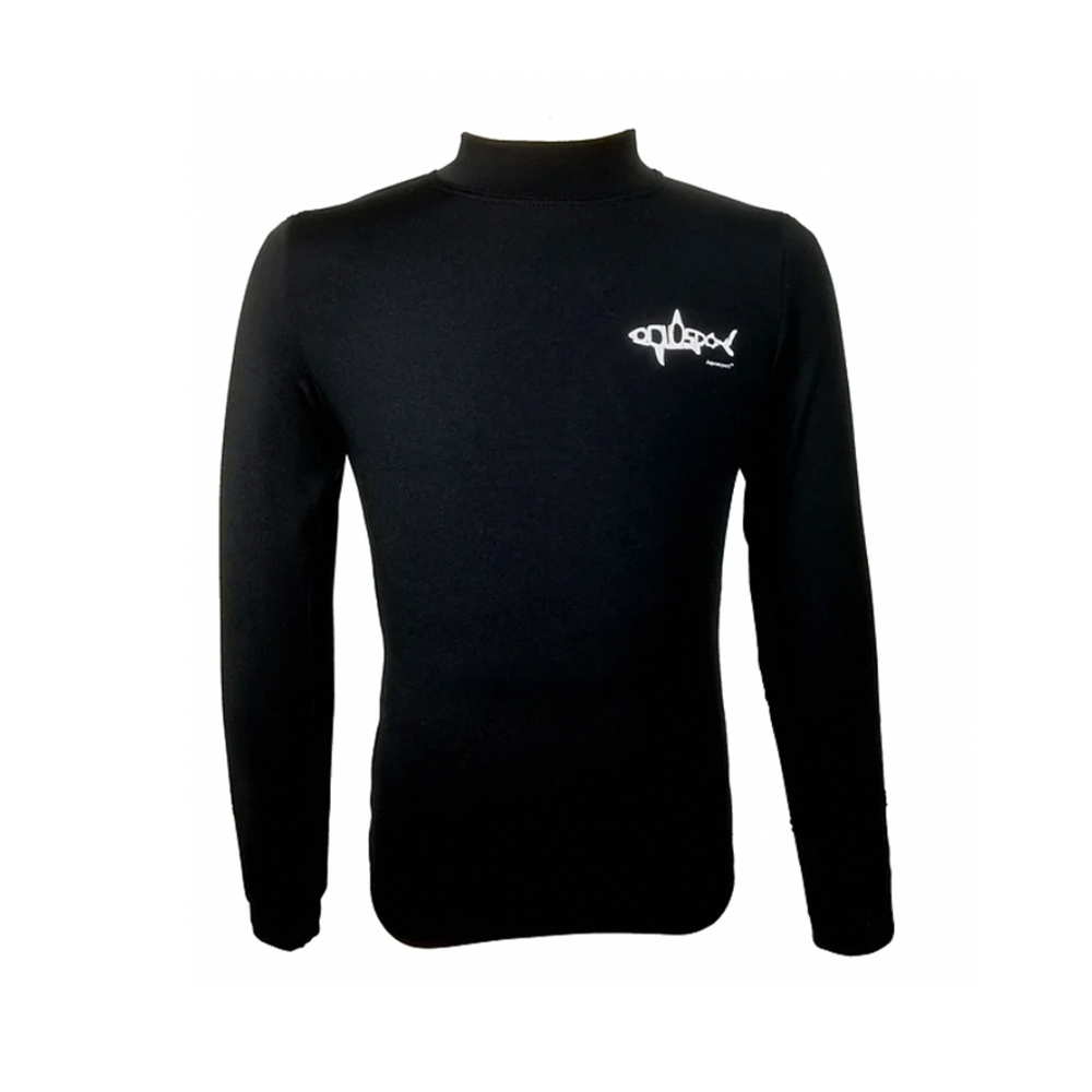 Aquasport 星空黑0.8mm長袖防曬保暖上衣