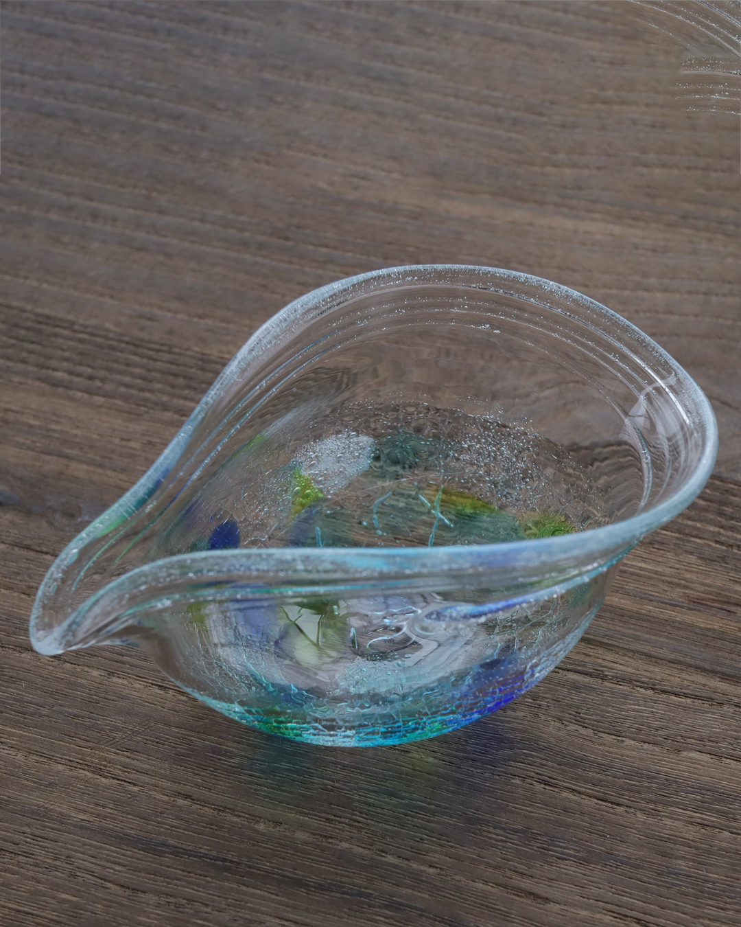 手工玻璃 清酒片口｜職人 梶川 聡子