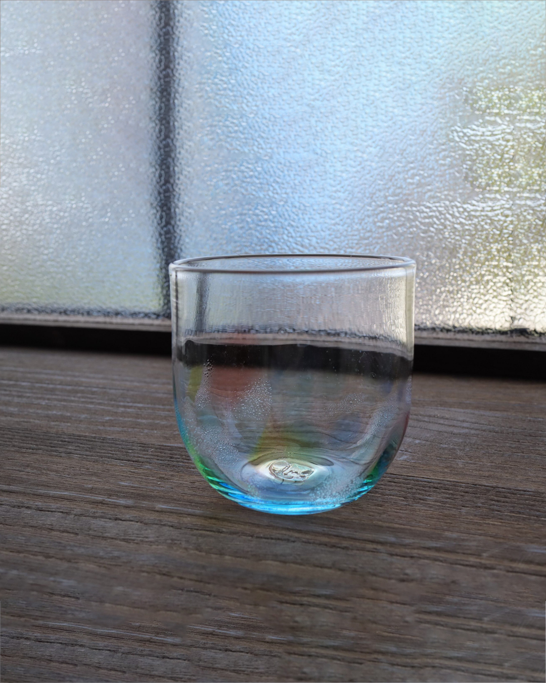 手工玻璃 清酒杯 彩｜職人 梶川 聡子